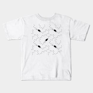 Mice, rats pawprints pattern. Kids T-Shirt